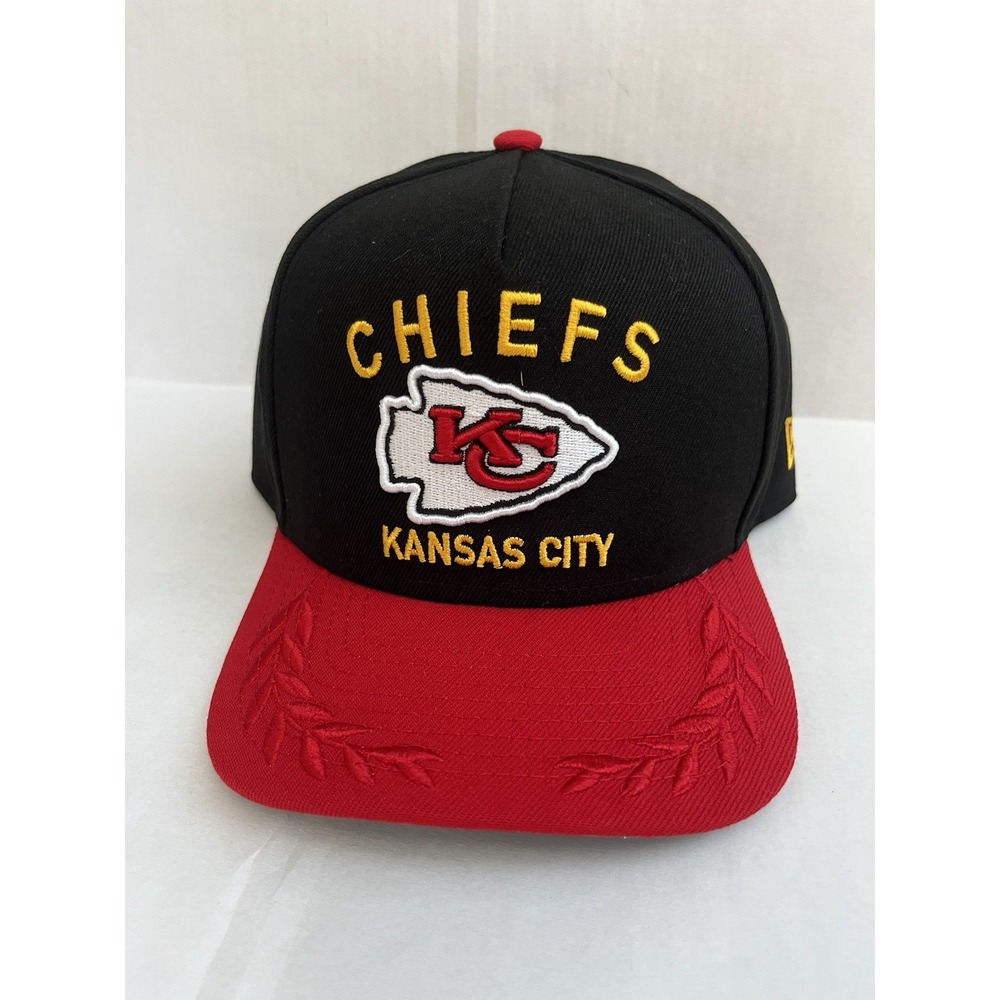KANSAS CITY CHIEFS NWT NEW ERA 9FORTY SNAP BACK HAT Draft Hat (young)